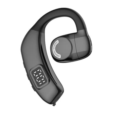Bluetooth 5.4 yhden korvan kuulokkeet langattomat koukku - musta