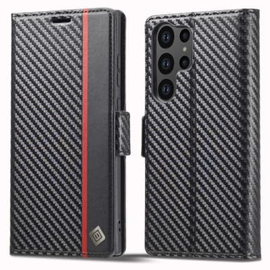 LC.IMEEKE Lompakkokotelo Samsung Galaxy S24 Ultra - Musta