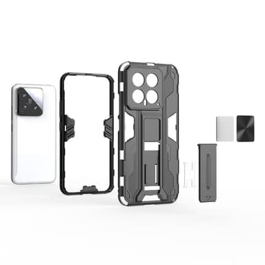 Xiaomi 14 Cover Case -kuoren takaosa jalustalla