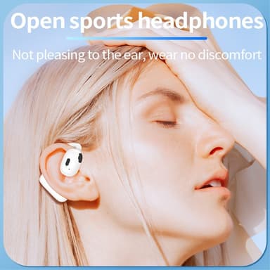 Single Ear Hook Headphone Bluetooth 5.4 -stereokuulokkeet - Musta