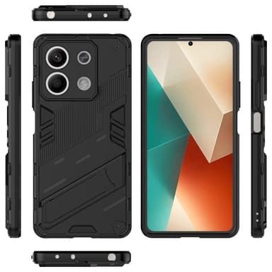 Xiaomi Redmi Note 13 Cover Case -kuoren takaosa jalustalla