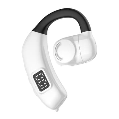 Bluetooth 5.4 yhden korvan kuulokkeet langattomat koukku Valkoinen