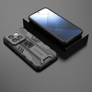 Xiaomi 14 Cover Case -kuoren takaosa jalustalla