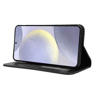 Lompakkoteline Käännettävä puhelinkotelo Samsung Galaxy S24 - musta