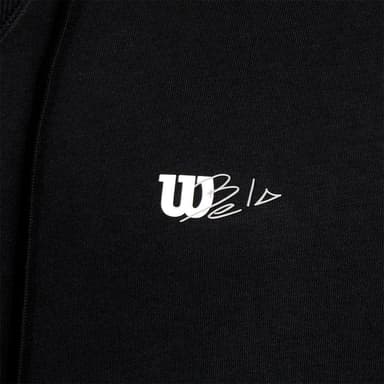 Wilson M Triblend Hoodie Black Pdl, Miesten padel ja tennis paita