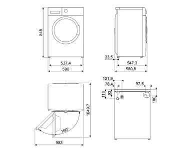 Smeg Pyykinpesukone WNP04SEAIN