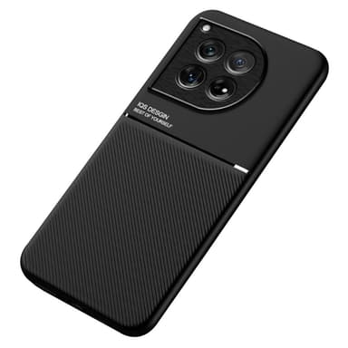 SKALO OnePlus 12 5G Hybridi TPU suojakuori - Musta