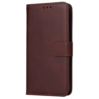 SKALO Xiaomi Redmi Note 13 Pro 5G PU-nahkainen Lompakkokotelo - Ruskea