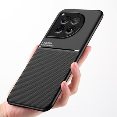 SKALO OnePlus 12 5G Hybridi TPU suojakuori - Musta