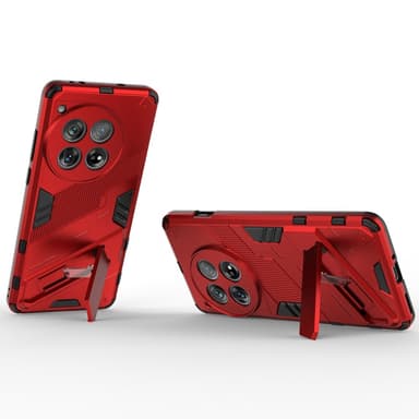 SKALO OnePlus 12 5G Hybrid BIBERCAS Suojakuori - Punainen