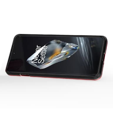 SKALO OnePlus 12 5G Armor Hybridi metallirengas kuori - Punainen