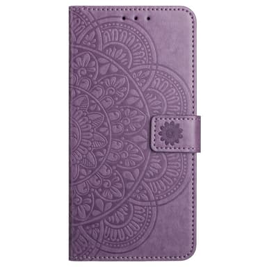 SKALO Xiaomi Redmi Note 13 Pro+ Mandala lompakkokotelo - Violetti