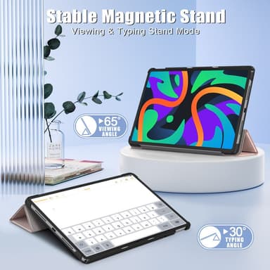 SKALO Lenovo Tab M11 Trifold Suojakotelo - Ruusukulta
