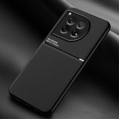 SKALO OnePlus 12 5G Hybridi TPU suojakuori - Musta