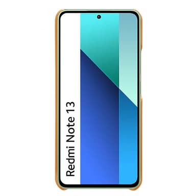 SKALO Xiaomi Redmi Note 13 4G PU-nahkainen Korttikotelo - Ruskea