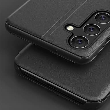 SKALO Samsung A15 4G Clear View Window Case - Musta
