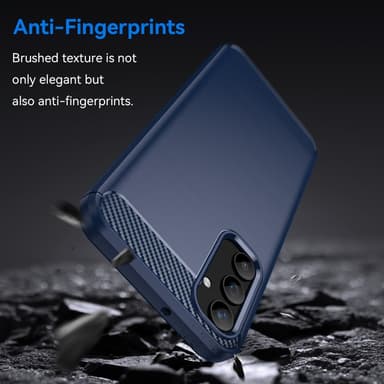 SKALO Samsung A25 5G Armor Carbon Iskunkestävä TPU suojakuori - Sininen