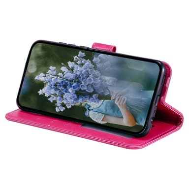 SKALO Xiaomi Redmi 13C 4G Mandala lompakkokotelo - Cerise