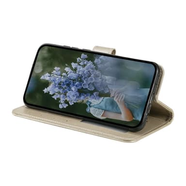 SKALO Xiaomi Redmi Note 13 4G Mandala lompakkokotelo - Kulta