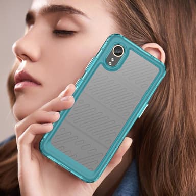 SKALO Samsung Xcover 7 Armor Hybrid Bumper Suojakuori - Turkoosi