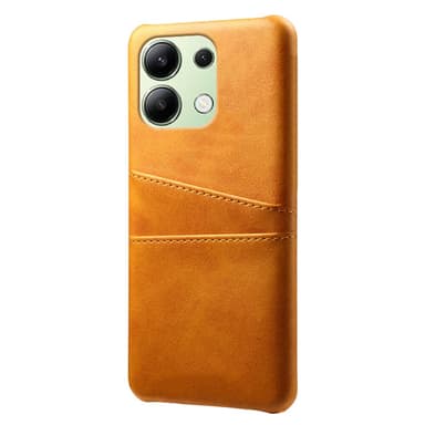 SKALO Xiaomi Redmi Note 13 4G PU-nahkainen Korttikotelo - Ruskea