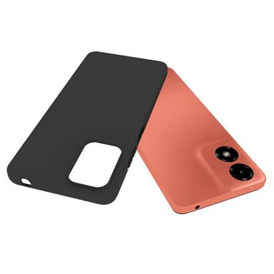 SKALO Motorola Moto G04 Mattamusta erittäin ohut TPU-suojakuori