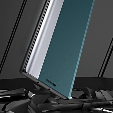 SKALO Xiaomi Redmi Note 13 Pro 5G Ultraslim PU nahkakotelo - Musta