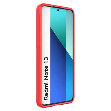SKALO Xiaomi Redmi Note 13 4G Rugged Bumpers TPU-suojakuori - Punainen