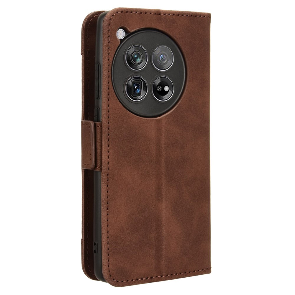 SKALO OnePlus 12R 5G 6-lokeroa Lompakkokotelo - Ruskea