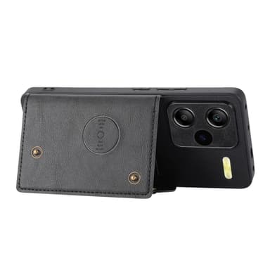 SKALO Xiaomi Redmi Note 13 Pro+ PU-nahkainen Korttikotelo - Musta