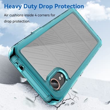 SKALO Samsung Xcover 7 Armor Hybrid Bumper Suojakuori - Turkoosi