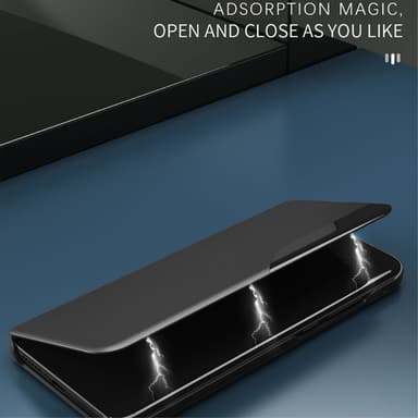 SKALO Samsung A15 4G Clear View Window Case - Musta
