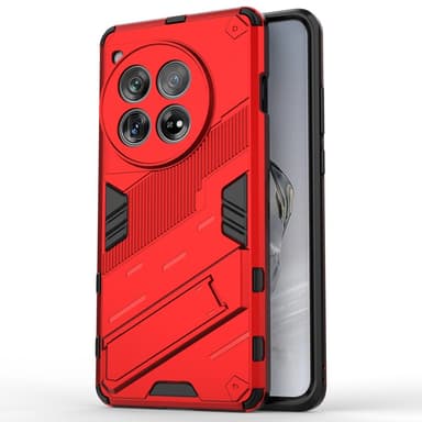 SKALO OnePlus 12 5G Hybrid BIBERCAS Suojakuori - Punainen