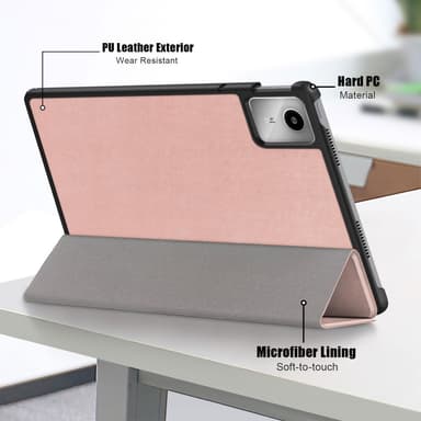 SKALO Lenovo Tab M11 Trifold Suojakotelo - Ruusukulta