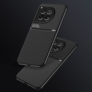 SKALO OnePlus 12 5G Hybridi TPU suojakuori - Musta