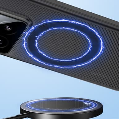 SKALO Xiaomi 14 5G Twill Magnetic Ring Kuori - Valkoinen