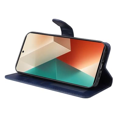 SKALO Xiaomi Redmi Note 13 5G PU-nahkainen Lompakkokotelo - Sininen