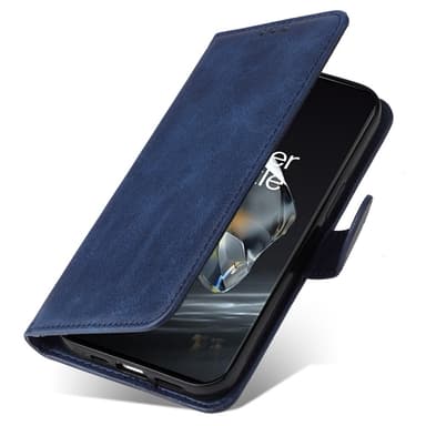 SKALO OnePlus 12 5G PU-nahkainen Lompakkokotelo - Sininen