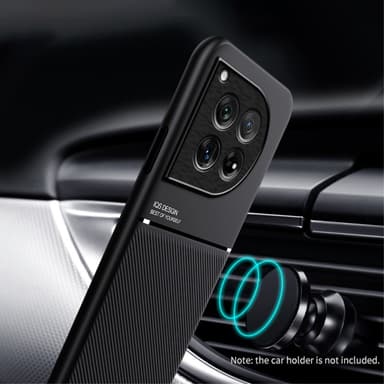 SKALO OnePlus 12 5G Hybridi TPU suojakuori - Musta