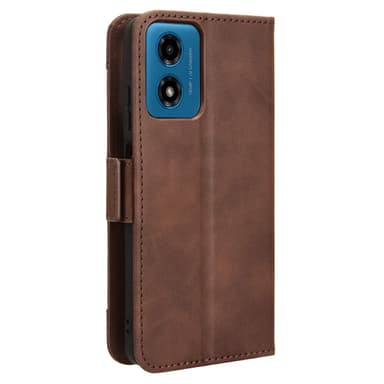 SKALO Motorola Moto G04 6-lokeroa Lompakkokotelo - Ruskea