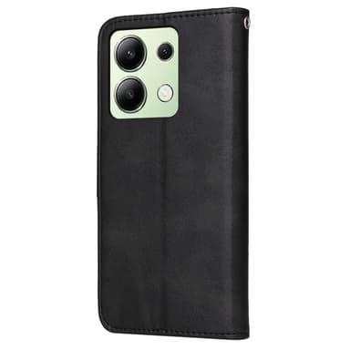 SKALO Xiaomi Redmi Note 13 4G PU-nahkainen Lompakkokotelo - Musta