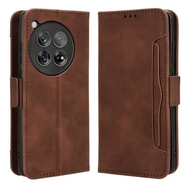 SKALO OnePlus 12 5G 6-lokeroa Lompakkokotelo - Ruskea