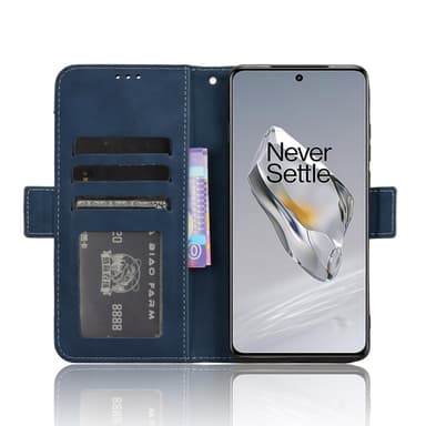 SKALO OnePlus 12R 5G 6-lokeroa Lompakkokotelo - Sininen