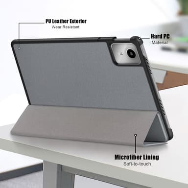 SKALO Lenovo Tab M11 Trifold Suojakotelo - Harmaa