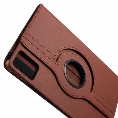 SKALO Lenovo Tab M11 360 Litchi Suojakotelo - Ruskea