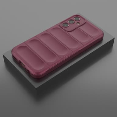 SKALO Samsung A15 4G Rugged Bumpers TPU-suojakuori - Punainen