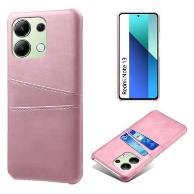SKALO Xiaomi Redmi Note 13 4G PU-nahkainen Korttikotelo - Ruusukulta