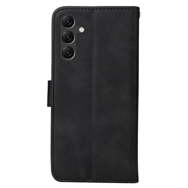 SKALO Samsung A15 5G PU-nahkainen Lompakkokotelo - Musta