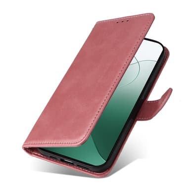 SKALO Xiaomi 14 5G PU-nahkainen Lompakkokotelo - Pinkki