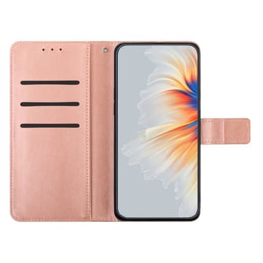 SKALO Samsung A15 5G Mandala lompakkokotelo - Ruusukulta